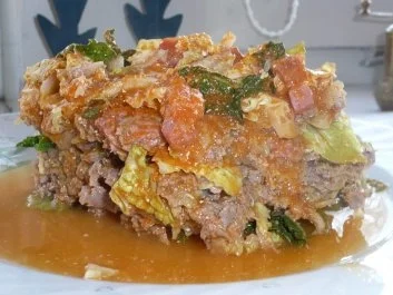 Gemüse: Wirsing-Schichtkohl aus dem Römertopf - Rezept