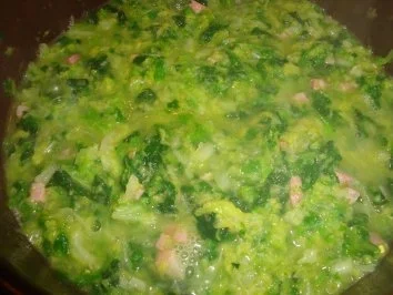 Wirsing mit Putenschnitzel und Salzkartoffeln - Rezept - Bild Nr. 4