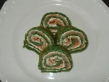 Rezept: Lachs in Spinatumarmung Lachs in Spinatumarmung - Rezept