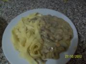 Putengeschnetzeltes mit käse - Rezept