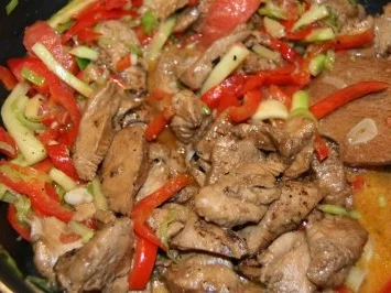 Geflügel: scharf-pikante Hähnchenbrust im Wok - Rezept - Bild Nr. 9