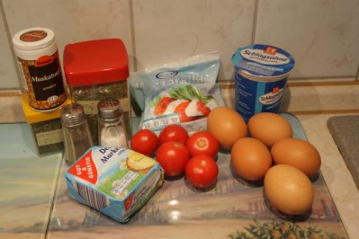 Tomaten-Omelett mit Mozzarella - Rezept - Bild Nr. 2