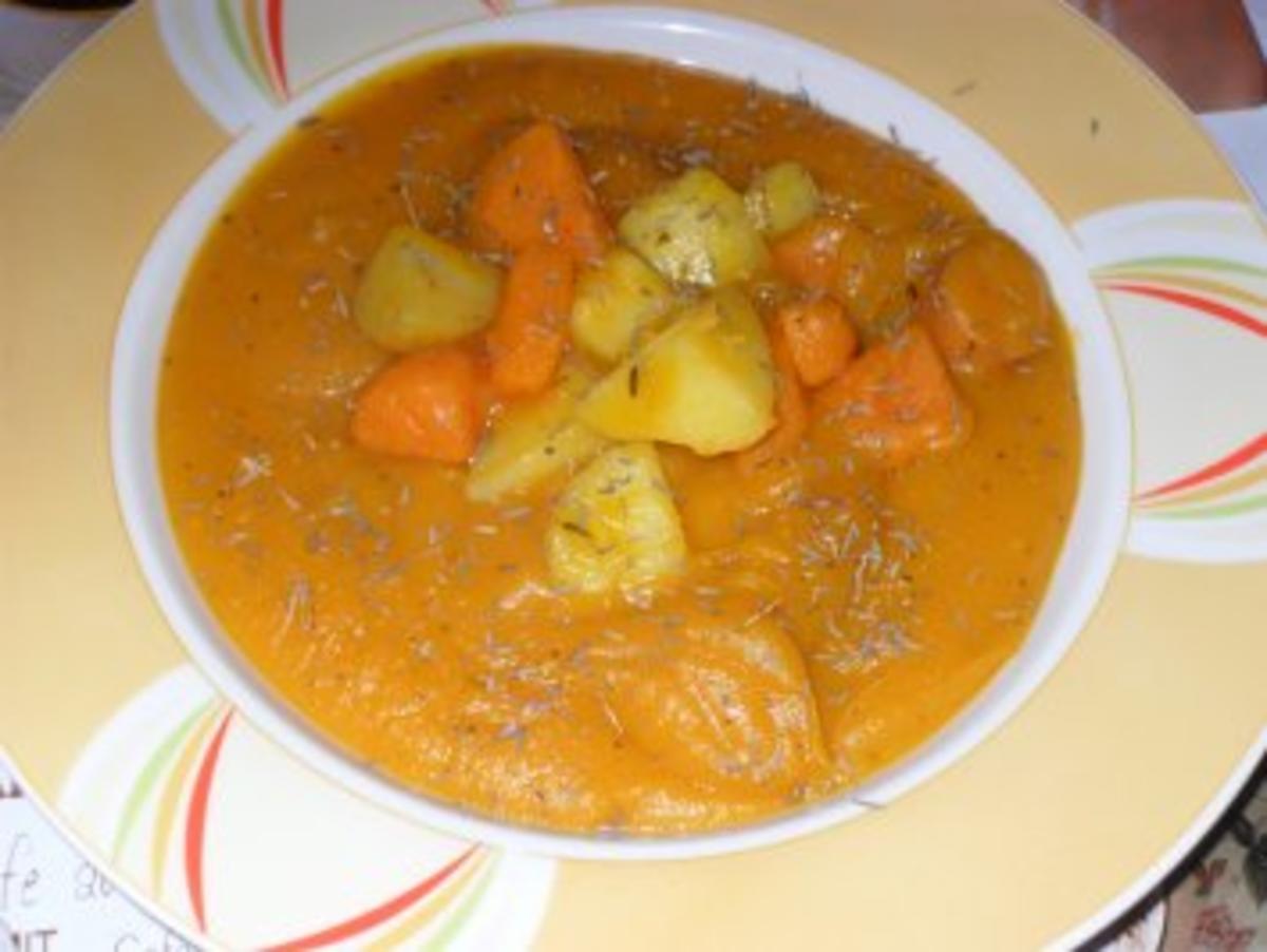 Kürbis - Kartoffel - Suppe - Rezept