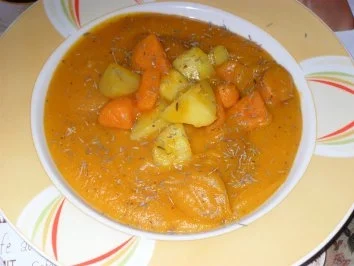 Rezept: Kürbis - Kartoffel - Suppe Kürbis - Kartoffel - Suppe - Rezept