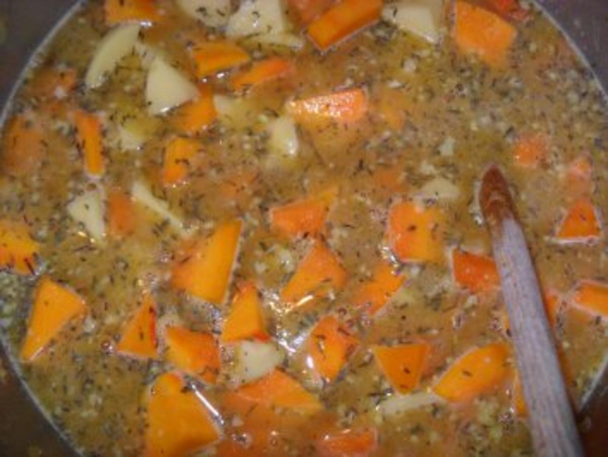 Kürbis - Kartoffel - Suppe - Rezept - Bild Nr. 4