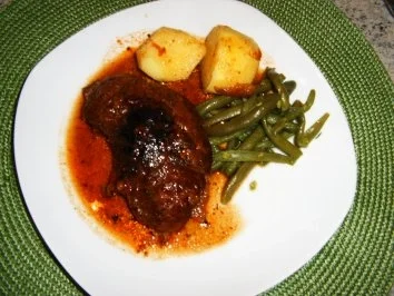 Rezept: Beinscheibe -geschmort Beinscheibe -geschmort - Rezept