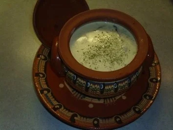 Suppen. Käsesuppe - Rezept