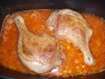 Rezept: Bohneneintopf mit Entenkeulen oder auch Entenkeulen im Bohnenbett Bild Nr. 7 Bohneneintopf mit Entenkeulen oder auch Entenkeulen im Bohnenbett - Rezept - Bild Nr. 7