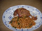 Bohneneintopf mit Entenkeulen oder auch Entenkeulen im Bohnenbett - Rezept