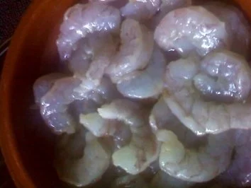 Garnelen zu Besuch beim Lachs an karamelisierten Tomaten - Rezept - Bild Nr. 4