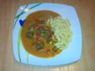 boto's Paprika-Gulasch pikant, mit Champignons, Pfifferlinge und Gewürzgurken - Rezept
