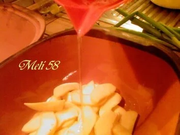 Geflügel/ Wild: Putenoberkeule im  Apfelbett - Rezept - Bild Nr. 2