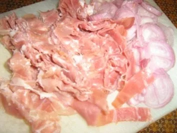 Rezept: Bavette mit einer leckeren Gorgonzola - Eier - Soße Bild Nr. 3 Bavette mit einer leckeren Gorgonzola - Eier - Soße - Rezept - Bild Nr. 3