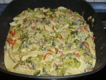 Rezept: Hähnchengeschnetzeltes mit Ingwer Hähnchengeschnetzeltes mit Ingwer - Rezept