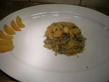 Rezept: Ente mit Pfirsich-Wirsing-Füllung - ungewöhnlich - aber saulecker Bild Nr. 5 Ente mit Pfirsich-Wirsing-Füllung - ungewöhnlich - aber saulecker - Rezept - Bild Nr. 5