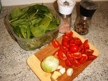 Rezept: Tomaten-Spinat Bild Nr. 2 Tomaten-Spinat - Rezept - Bild Nr. 2