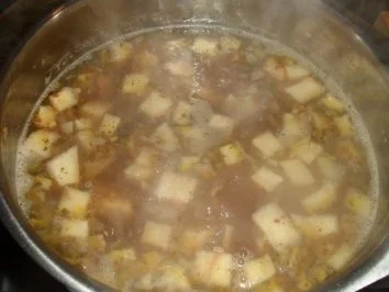 Rezept: Maronensuppe mit Streifen vom Tafelspitz Bild Nr. 3 Maronensuppe mit Streifen vom Tafelspitz - Rezept - Bild Nr. 3