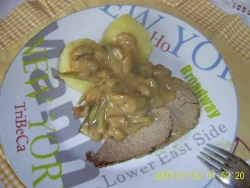 Rezept: Rinderbarten a la Stroganoff Bilder on Bild Nr. 2 Rinderbarten a la Stroganoff Bilder on - Rezept - Bild Nr. 2