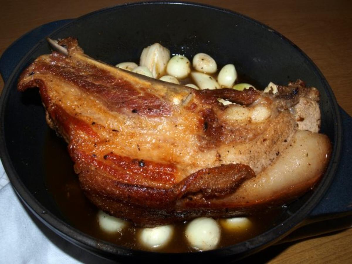 Schweinerippe dick, geschmort mit Äpfeln und Zwiebeln - Rezept - Bild Nr. 4