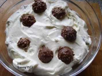 Mascaropnecreme mit goldenen Kugeln - Rezept