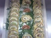 Lachsspinat Rolle - Rezept