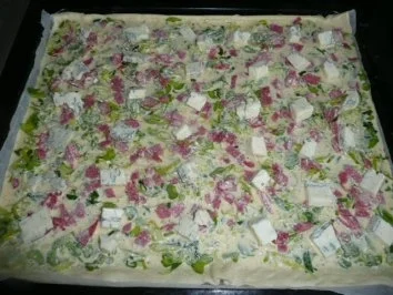 TARTE/PIZZA:PORREE-GORGONZOLA-TARTE - Rezept - Bild Nr. 3