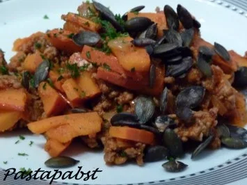 Rezept: Hackfleisch-Kürbis-Pfanne Bild Nr. 5 Hackfleisch-Kürbis-Pfanne - Rezept - Bild Nr. 5