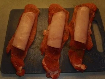 Rezept: Fleischgerichte: Schnitzel a la cordon blue Bild Nr. 3 Fleischgerichte: Schnitzel a la cordon blue - Rezept - Bild Nr. 3