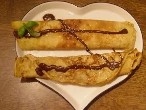 Banane im Crepesmantel - Rezept