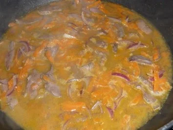 Leber mit Möhrenreis - Rezept - Bild Nr. 3