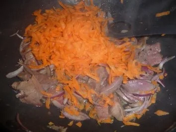 Leber mit Möhrenreis - Rezept - Bild Nr. 5