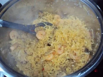 Steinpilze und Garnelen mit Woknudeln - Rezept - Bild Nr. 8