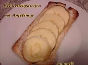 Blätterteigstreifen mit Apfelringen - Rezept