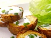 Rezept: Backofenkartoffeln mit Krรคuterquark (selbstgemacht) Backofenkartoffeln mit Krรคuterquark (selbstgemacht) - Rezept