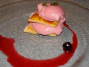 Türmchen aus Himbeercreme - Rezept