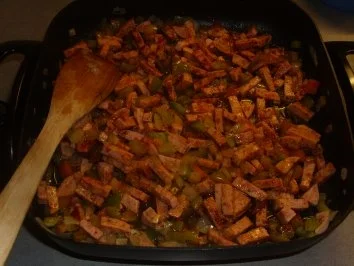 Nudelgerichte: Wurstgulasch mit Nudeln - Rezept - Bild Nr. 3