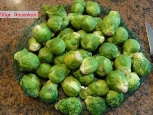 Rezept: Gemüse: ROSENKOHL an Schinkenwürfel Bild Nr. 2 Gemüse: ROSENKOHL an Schinkenwürfel - Rezept - Bild Nr. 2