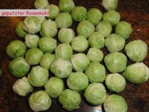 Rezept: Gemüse: ROSENKOHL an Schinkenwürfel Bild Nr. 3 Gemüse: ROSENKOHL an Schinkenwürfel - Rezept - Bild Nr. 3