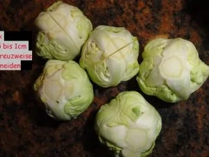 Rezept: Gemüse: ROSENKOHL an Schinkenwürfel Bild Nr. 4 Gemüse: ROSENKOHL an Schinkenwürfel - Rezept - Bild Nr. 4