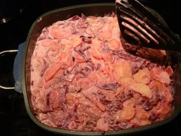 Rezept: Rote Beete Auflauf Bild Nr. 9 Rote Beete Auflauf - Rezept - Bild Nr. 9