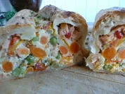 KUCHEN/HERZHAFT 1:Gemüsekuchen mit Lachs - Rezept