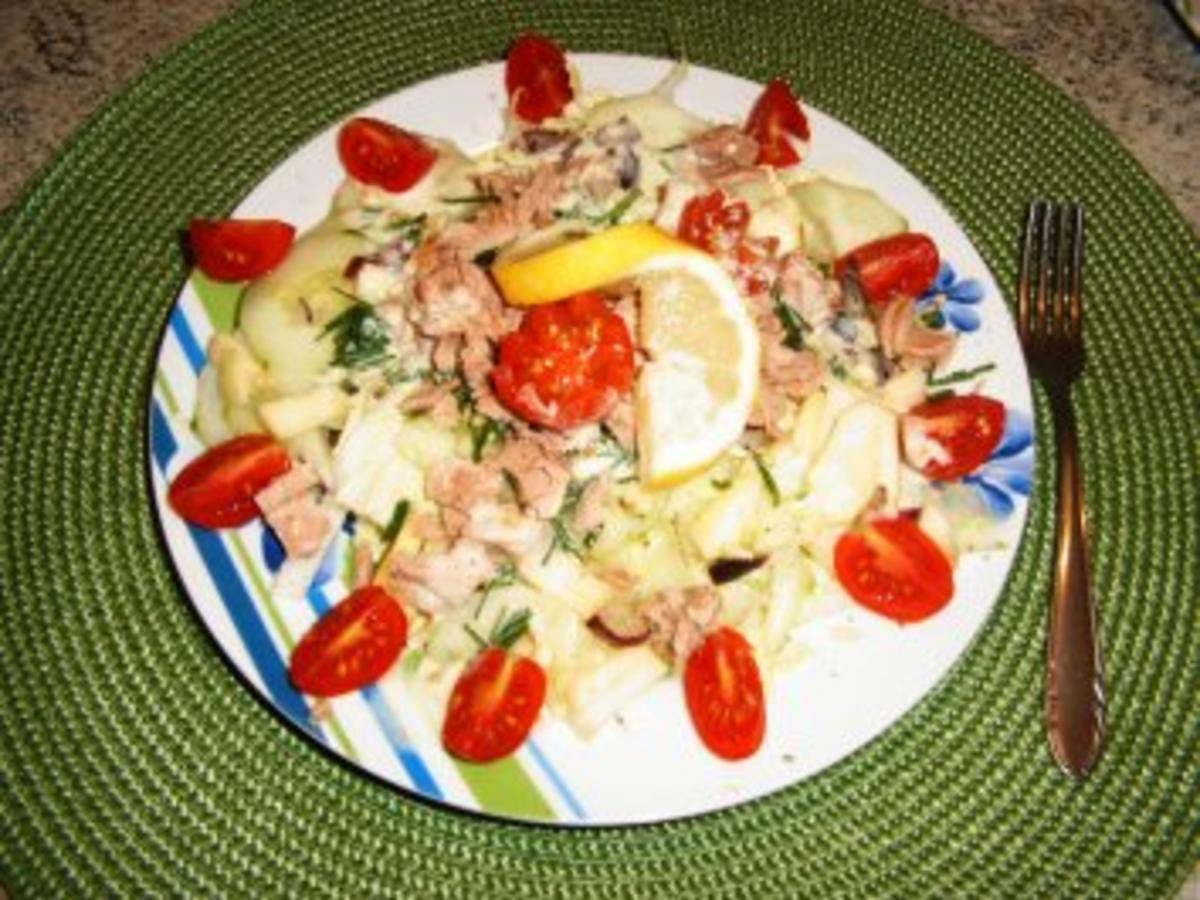 Chinakohlsalat mit Thunfisch - schnell &amp; einfach - von wastel