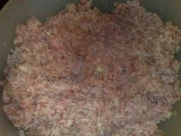 Rezept: Kohlrolladen mit Reis-Hack Füllung in Tomatensauce / Keine STERNEN vergeben bitte!!! Bild Nr. 2 Kohlrolladen mit Reis-Hack Füllung in Tomatensauce / Keine STERNEN vergeben bitte!!! - Rezept - Bild Nr. 2