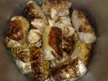 Rezept: Kohlrolladen mit Reis-Hack Füllung in Tomatensauce / Keine STERNEN vergeben bitte!!! Bild Nr. 6 Kohlrolladen mit Reis-Hack Füllung in Tomatensauce / Keine STERNEN vergeben bitte!!! - Rezept - Bild Nr. 6