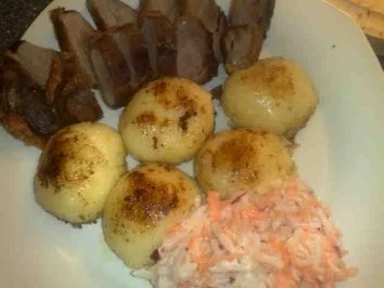 Entenbrust und Knödel mit Rettig / Keine STERNEN vergeben bitte!!! - Rezept