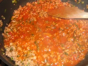 Bolognese Lasagne mit frischen Tomätchen - Rezept - Bild Nr. 4