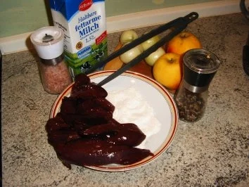 Leber mit Apfelzwiebeln - Rezept - Bild Nr. 2