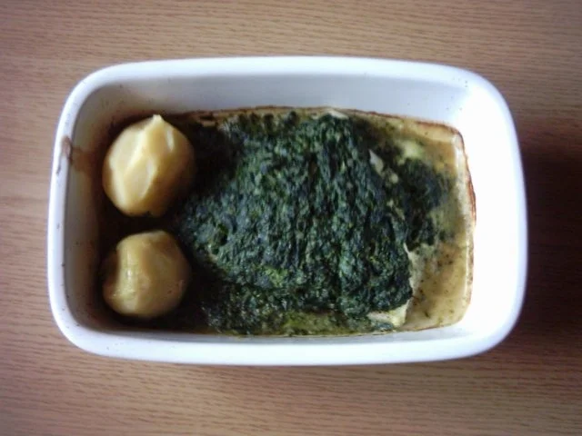 Rezept: Kabeljau im Spinatbettchen Kabeljau im Spinatbettchen - Rezept
