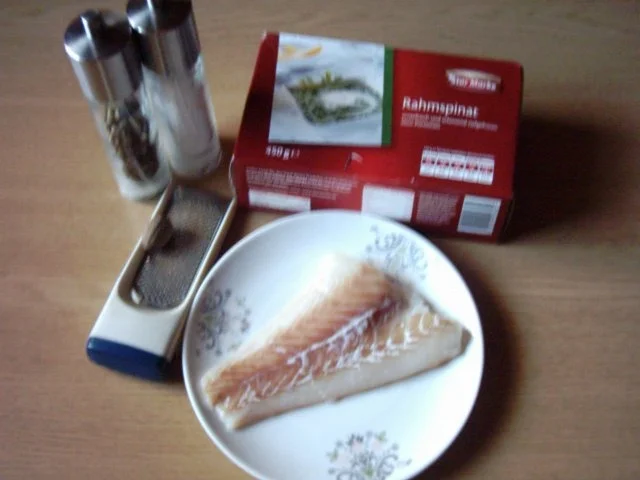 Rezept: Kabeljau im Spinatbettchen Bild Nr. 2 Kabeljau im Spinatbettchen - Rezept - Bild Nr. 2