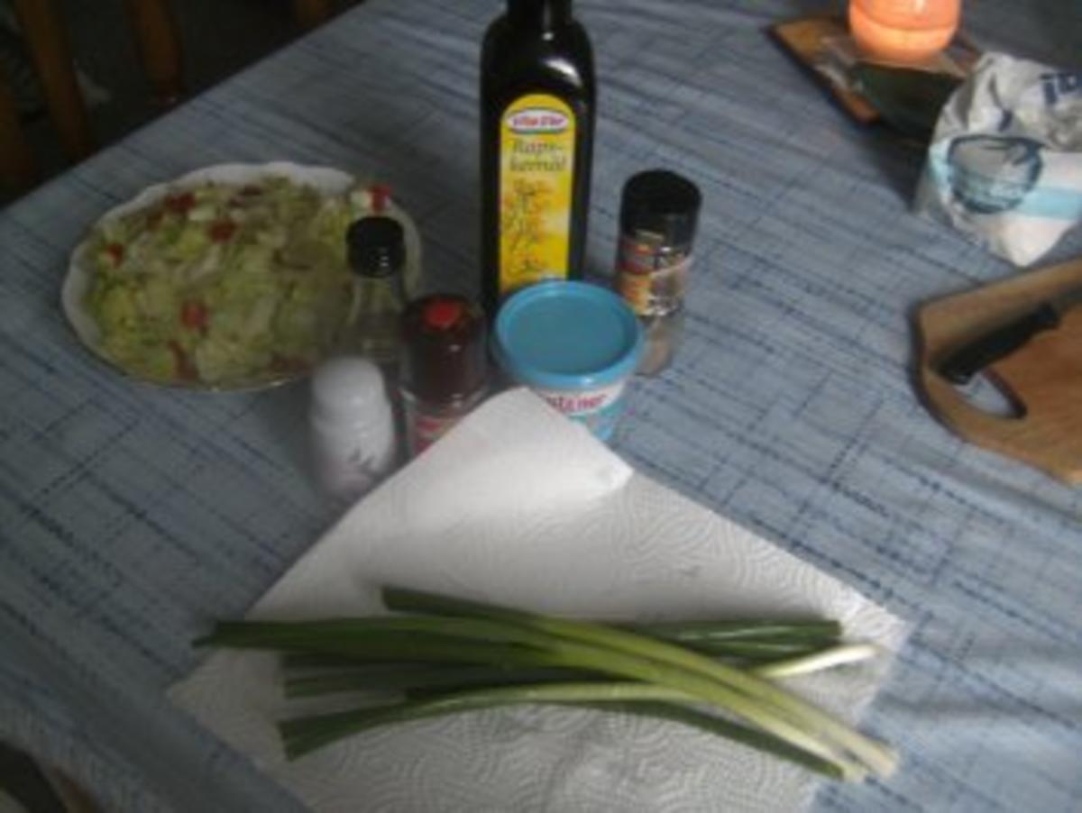 Salatbeilage mit einem Senfdressing - Rezept - Bild Nr. 2